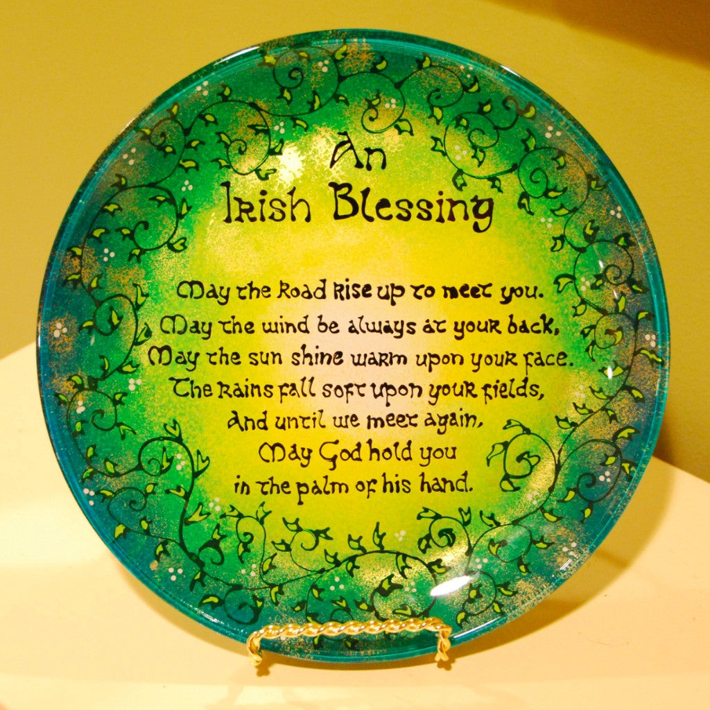 Irish Blessing Hand Painted Decorative Plate