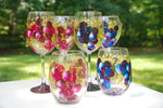 Load image into Gallery viewer, Big Grape Hand-painted Wine Glasses

