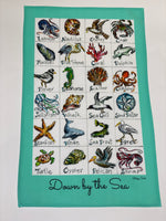 Load image into Gallery viewer, Sea Creatures Tea Towel
