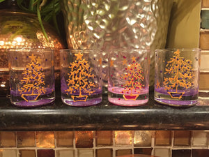 Wine Glasses Hand Painted - Set Of 2 - Women Wine Gift - Wine Lover