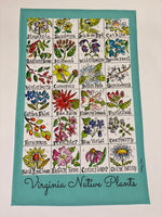 Load image into Gallery viewer, Virginia Native Plants Tea Towel
