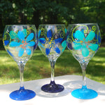 Load image into Gallery viewer, Cavalier Flower Hand-painted Wine Glasses

