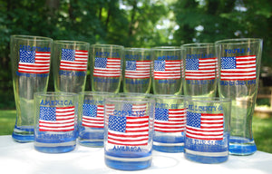 Stars & Stripes - Hand Painted, Personalized Glassware