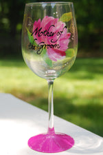 Load image into Gallery viewer, Bridal Shower Hand-painted and Custom Wine Glasses
