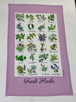 Load image into Gallery viewer, Fresh Herbs Tea Towel
