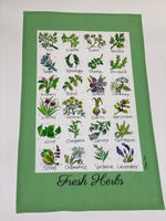 Load image into Gallery viewer, Fresh Herbs Tea Towel
